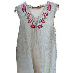 Sleeveless Embroidered Tunic